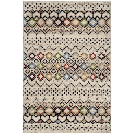 Safavieh 2 ft. 3 in. x 6 ft. Amsterdam Power Loom Area RugIvory & Multicolor AMS108K-26